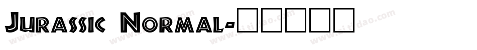 Jurassic Normal字体转换